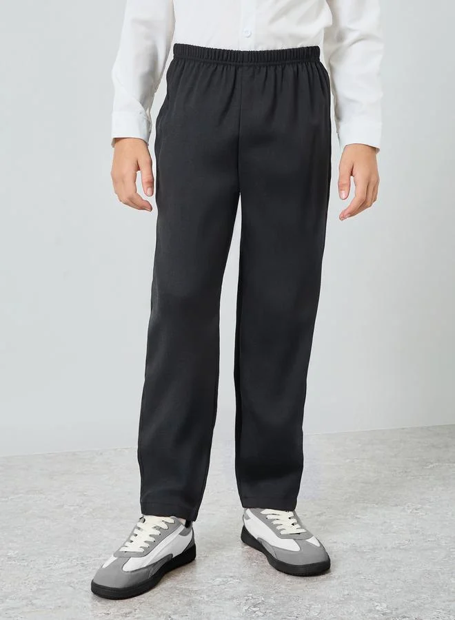 Amirah  Boys White Shirt with Black Trousers and  Waistcoat with Bow Set for Men | Best Price UAE